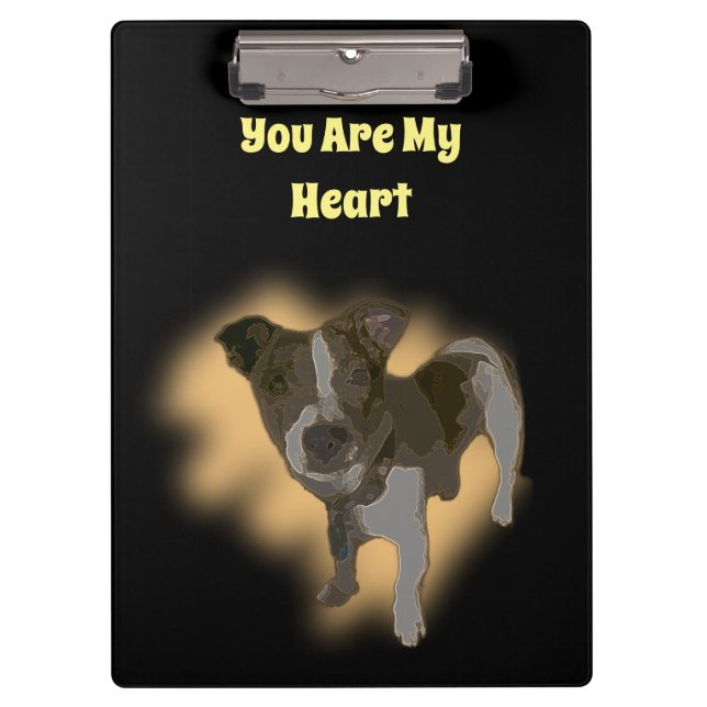 Fox Terrier Watercolor, Clipboard (Front)