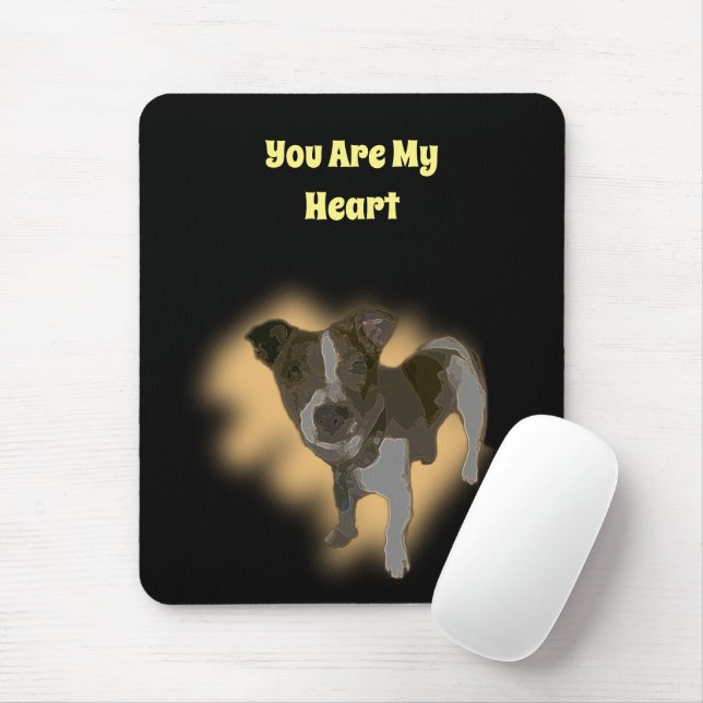 Fox Terrier Watercolor, Mousepad (With Mouse)