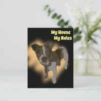 Fox Terrier Watercolor, Postcard