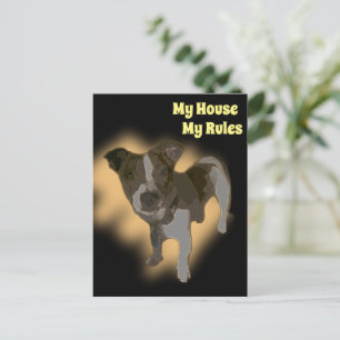 Fox Terrier Watercolor, Postcard