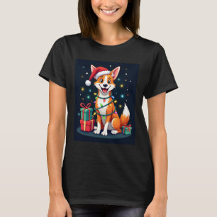 Fox Terrier Xmas Lighting Santa Fox Terrier Dog Ch T-Shirt