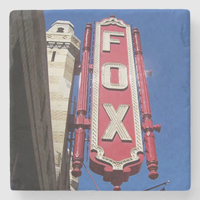 Fox Theatre Atlanta, Fox Theatre Atlanta  Stone Coaster (Front)