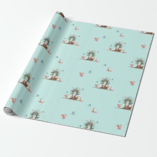 Fox Tree Wrapping Paper