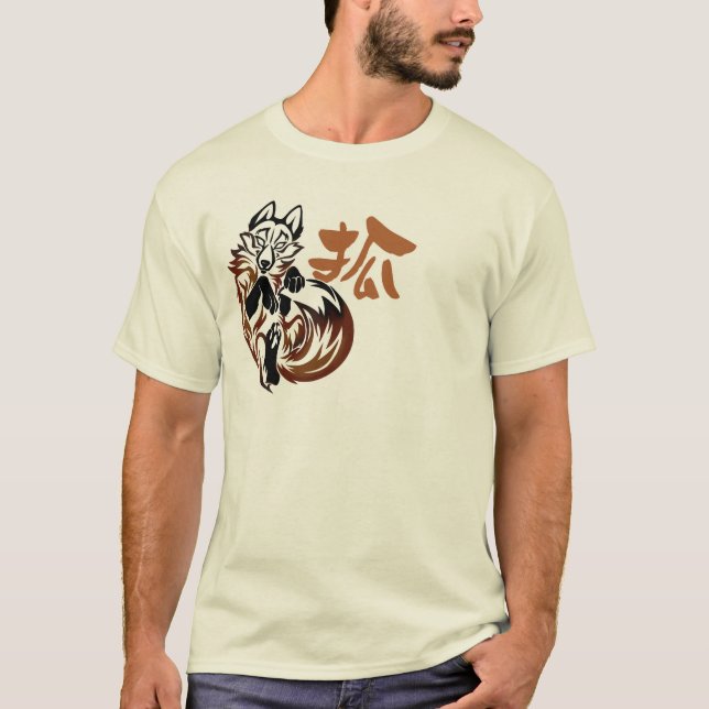 Fox tribal tattoo t-shirt (Front)