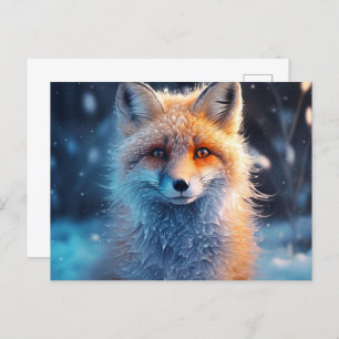Fox Tricks in the Wild Lands Postcard