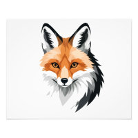 Fox Vector Graphic Art Portrait Animal Spirit Wild