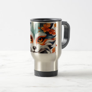 Fox Vibes: Timeless Autumn Art  Travel Mug