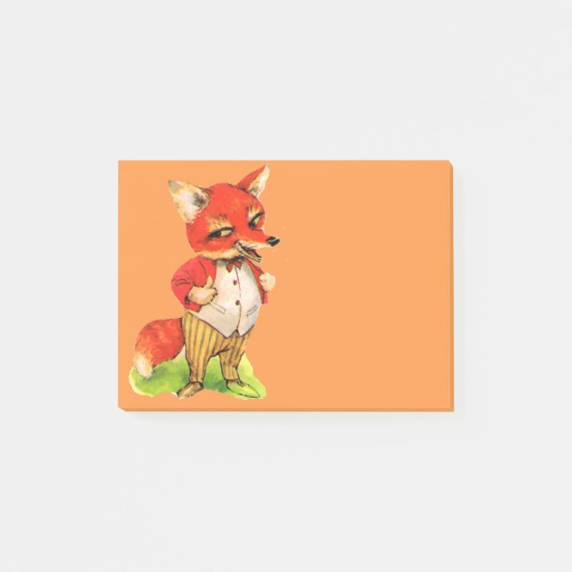 Fox Vintage art note gift (Front)