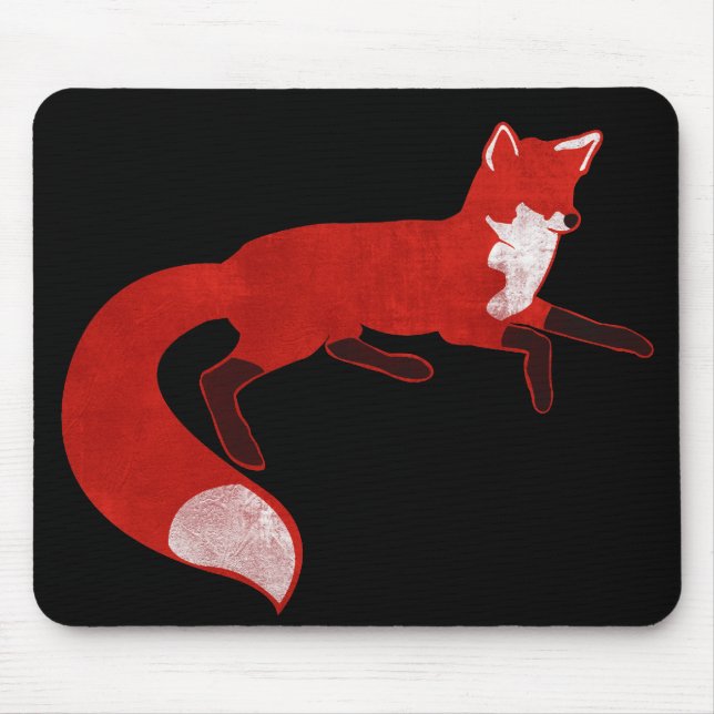 Fox Vintage Design Mousepad (Front)