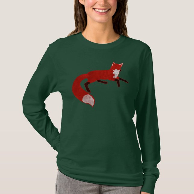 Fox Vintage Design T-Shirt (Front)