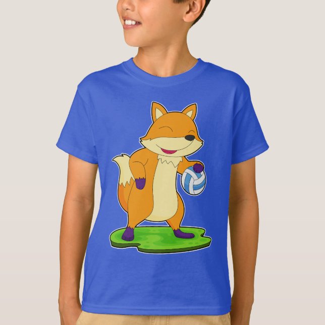 Fox Volleyball player Volleyball T-Shirt (Front)