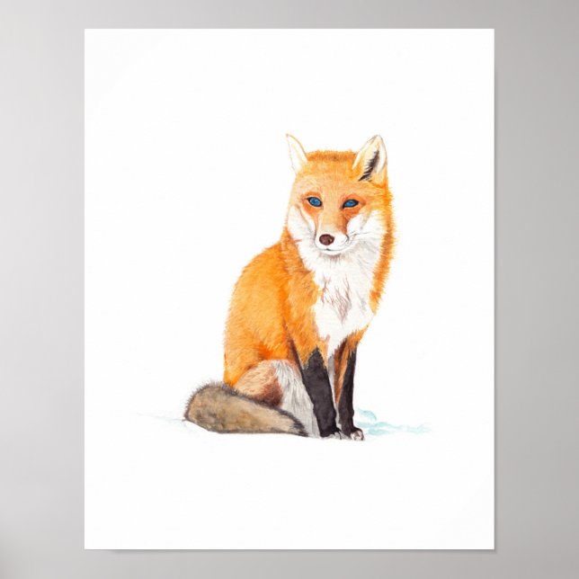 Fox Watercolor Poster (Front)