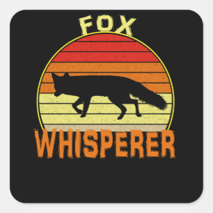 Fox Whisperer Square Sticker