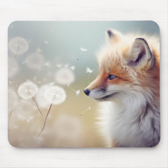 Fox Wild Animal Tranquil Peaceful Nature Mouse Mat (Front)