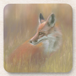 Fox wildlife coaster set