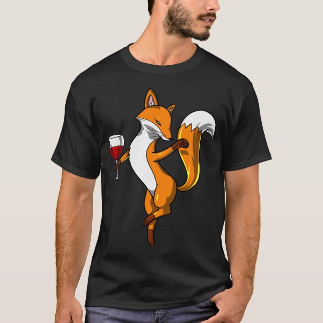 Fox Wine Party T-Shirt (Front)