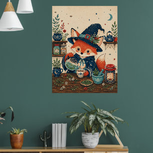 Fox Witch Tea brewer Poster