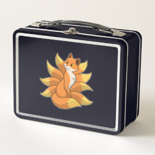 Fox with 9 Fox tails Metal Lunch Box