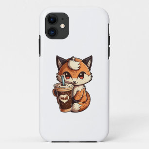 Fox with a cup iPhone 11 case