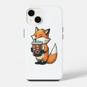 Fox with a cup iPhone 14 case