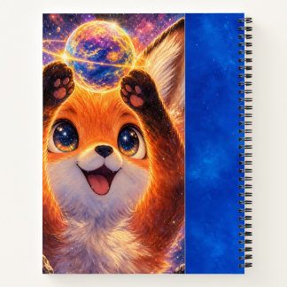 Fox with a Planet Notebook