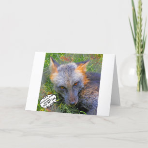 Fox with Attitude Card