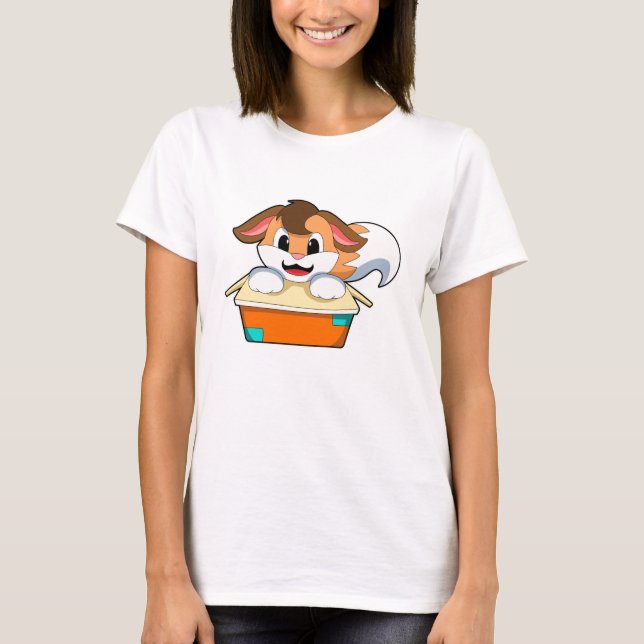Fox with Box T-Shirt (Front)