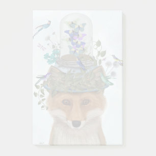Fox with Butterfly Bell Jar Post-it Notes