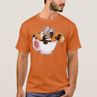 Fox with Coffee Cup T-Shirt