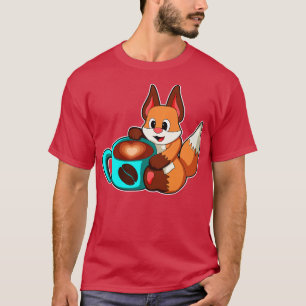 Fox with Cup of Coffee 1 T-Shirt