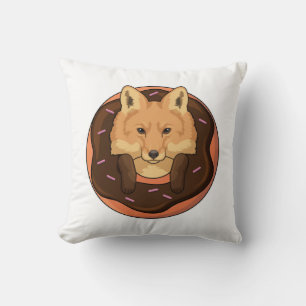 Fox with Doughnut Cushion