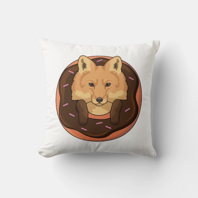 Fox with Doughnut Cushion (Front)
