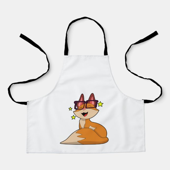 Fox with Glasses Apron (Front)