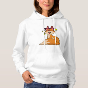 Fox with Glasses Hoodie