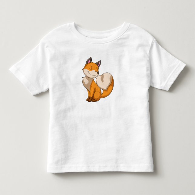 Fox with Heart Toddler T-Shirt (Front)