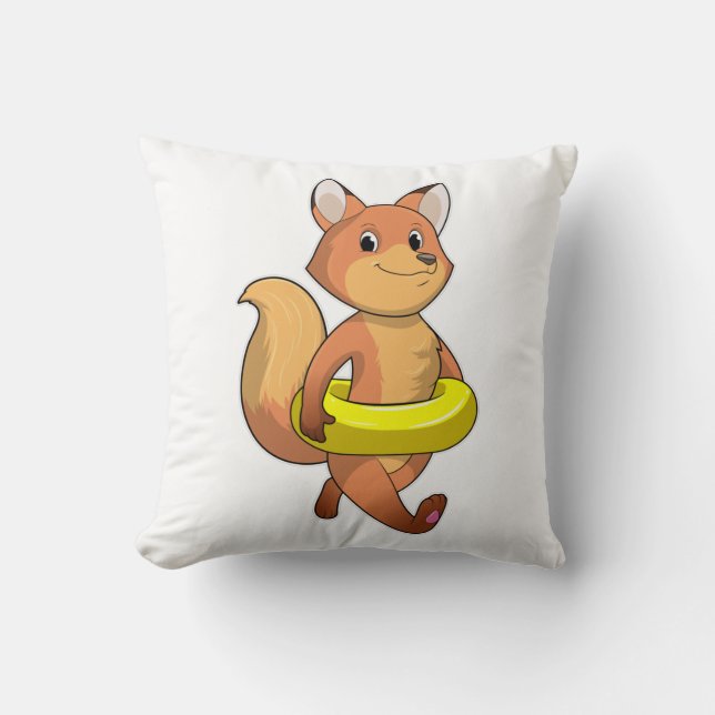 Fox with Lifebuoy Cushion (Front)