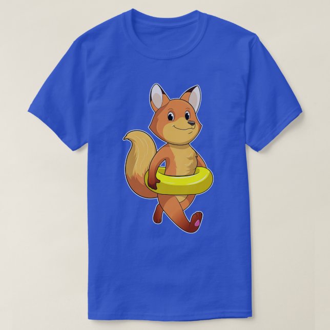 Fox with Lifebuoy T-Shirt (Design Front)