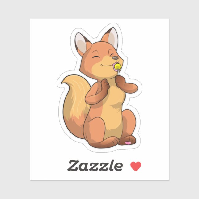 Fox with Lollipop (Sheet)