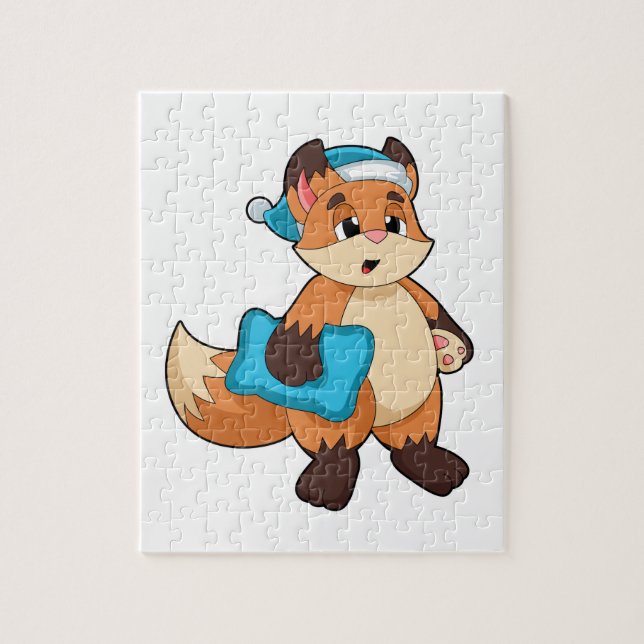 Fox with Nightcap Jigsaw Puzzle (Vertical)