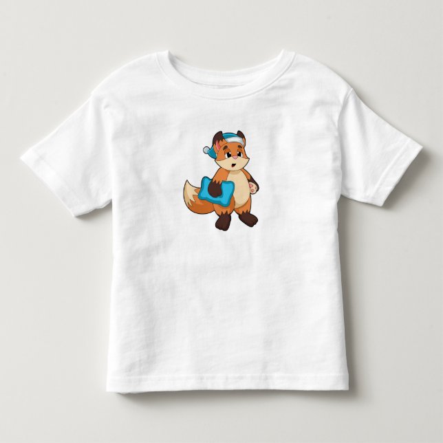 Fox with Nightcap Toddler T-Shirt (Front)