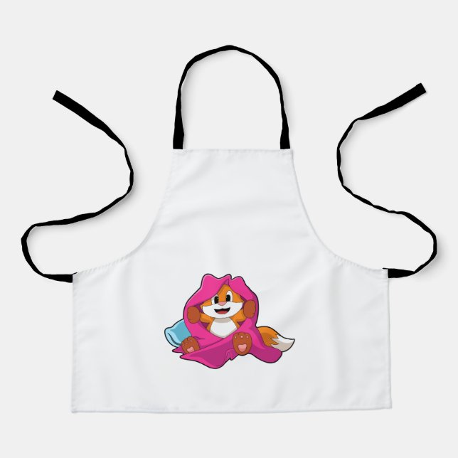 Fox with Pillow and Blanket Apron (Front)