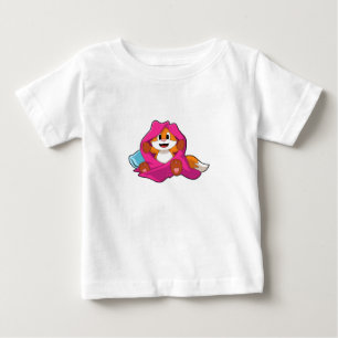 Fox with Pillow and Blanket Baby T-Shirt
