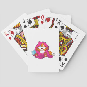 Fox with Pillow and Blanket Playing Cards