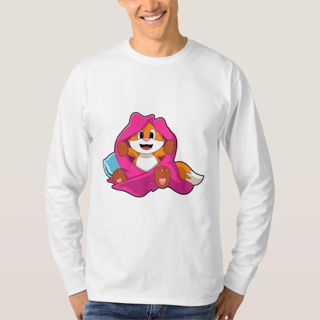 Fox with Pillow and Blanket T-Shirt (Front)