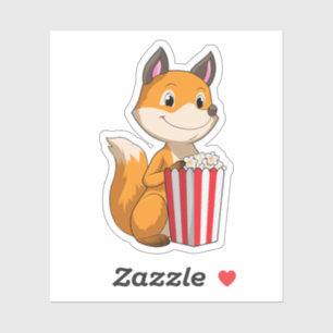 Fox with Popcorn