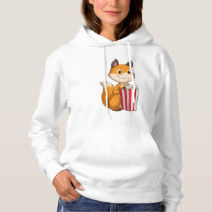 Fox with Popcorn Hoodie