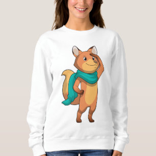 Fox with Scarf Sweatshirt