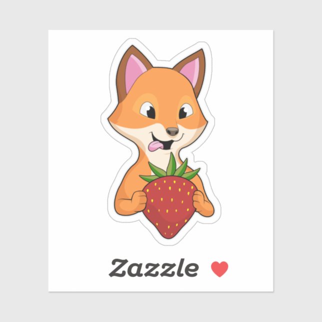 Fox with Strawberry (Sheet)