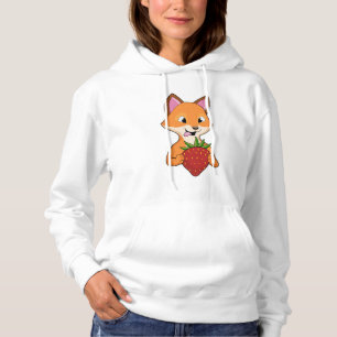 Fox with Strawberry Hoodie