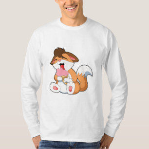 Fox with Strawberry Ice cream T-Shirt